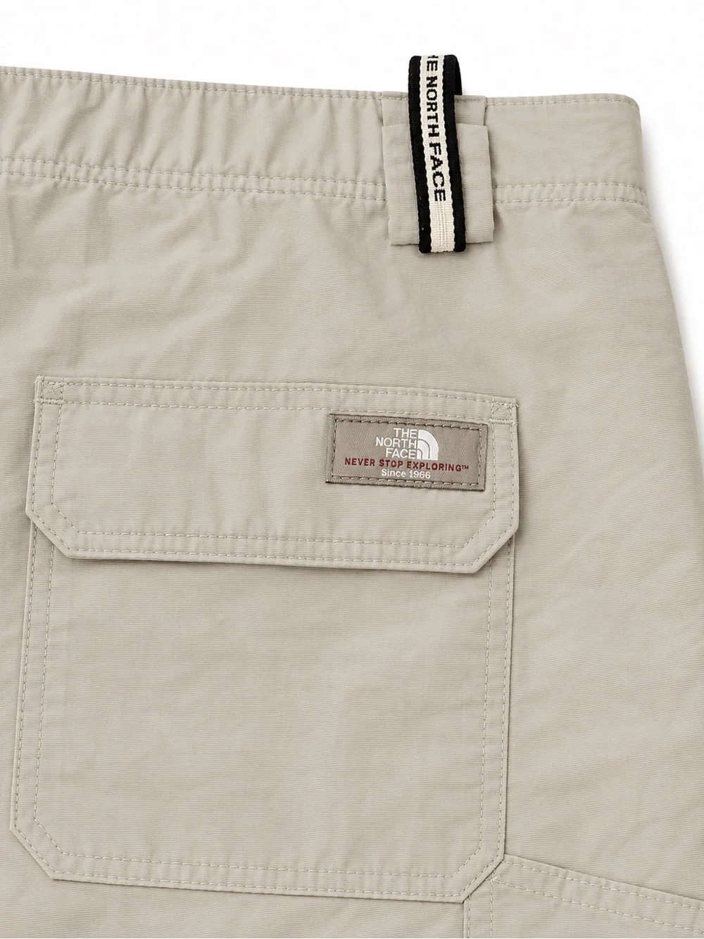The North Face Men’s Beige Cargo Shorts with Buckle Waist